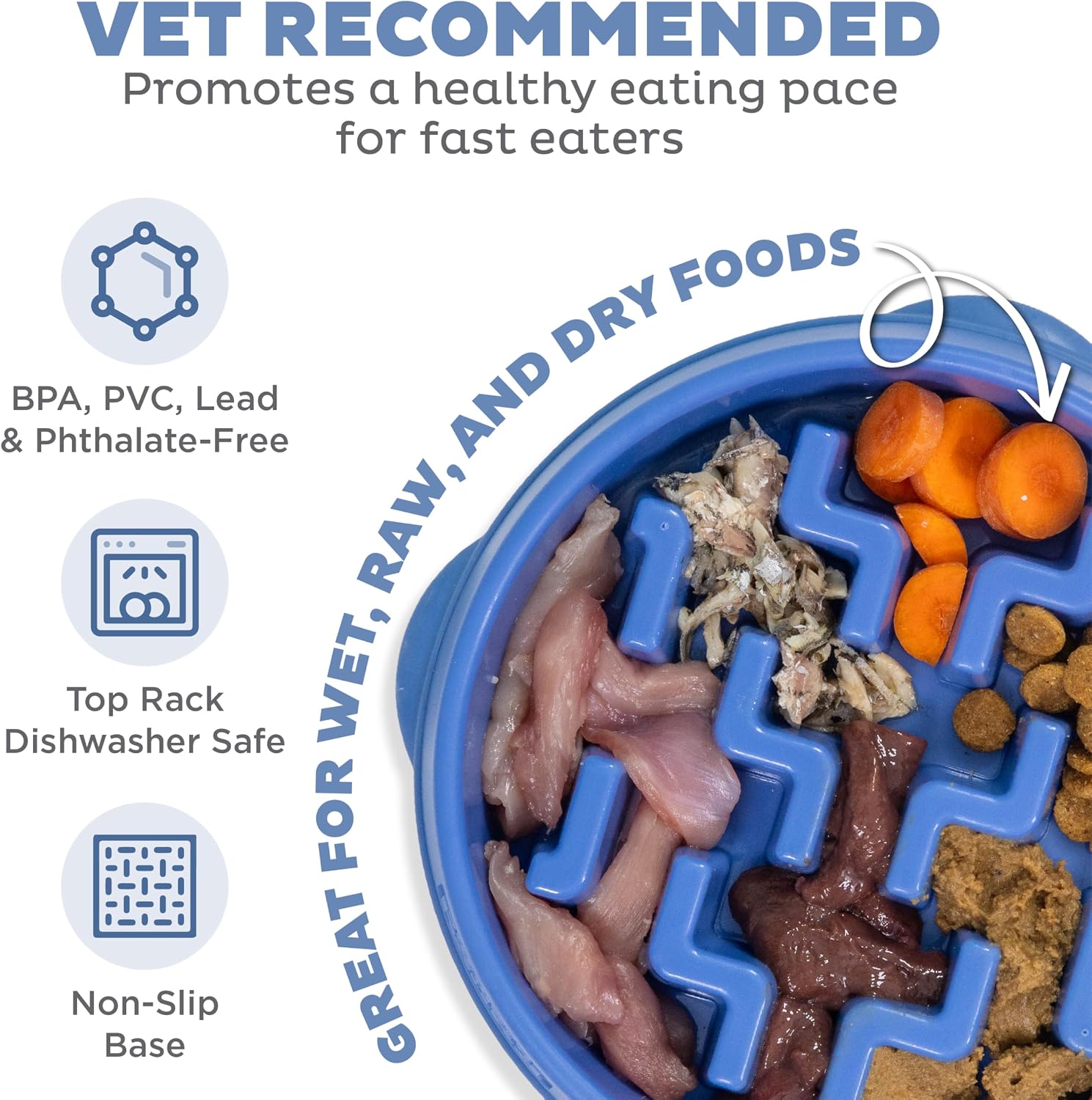 Outward Hound - Slow Pet Feeder Bowl