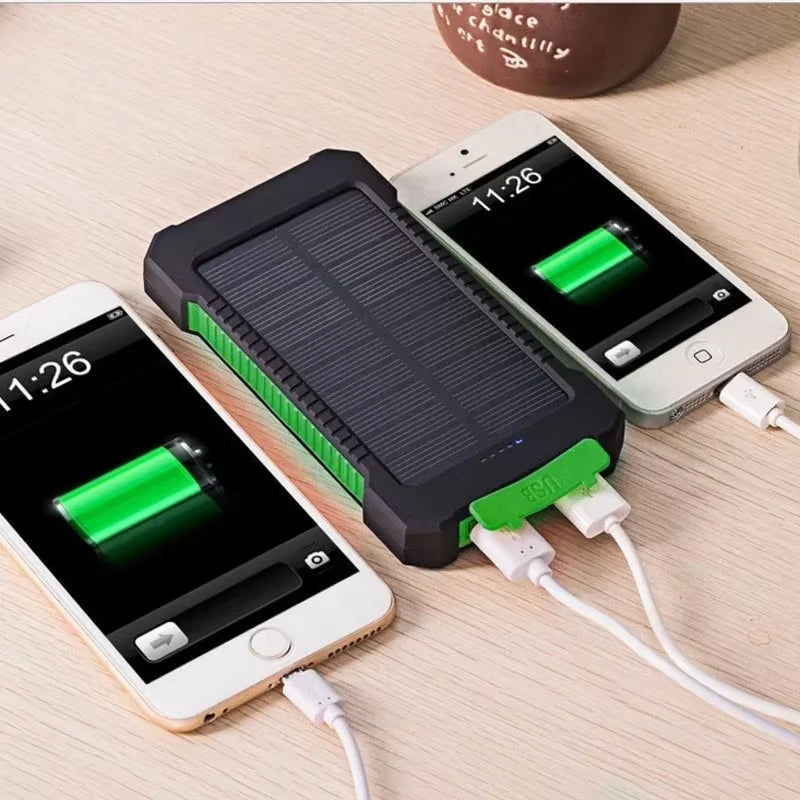 Solar Power Bank – 10000mAh Portable Charger – TryVelnor.co